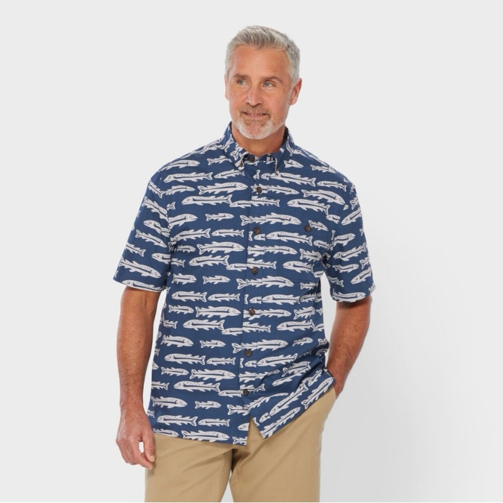 Duluth Trading Company BBQ Short Sleeve Shirt 100% Cotton Size 2XL